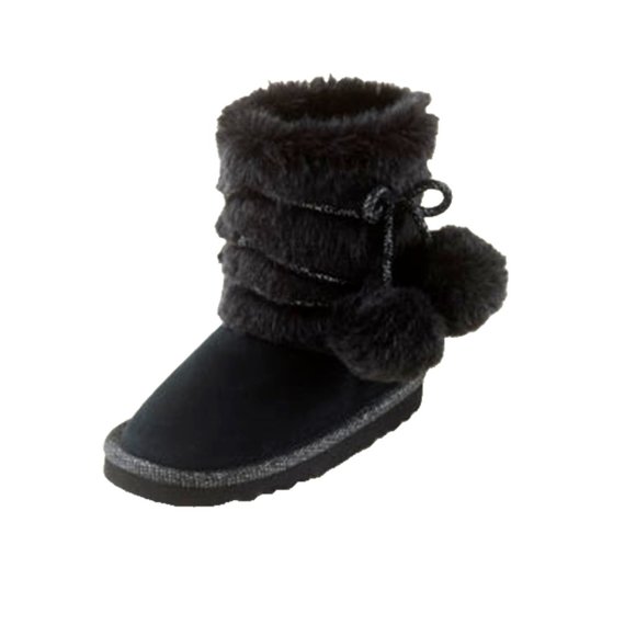 The Children's Place Toddler Girls Chalet Boot Lined Winter Pom-Pom Boot… - Picture 5 of 6